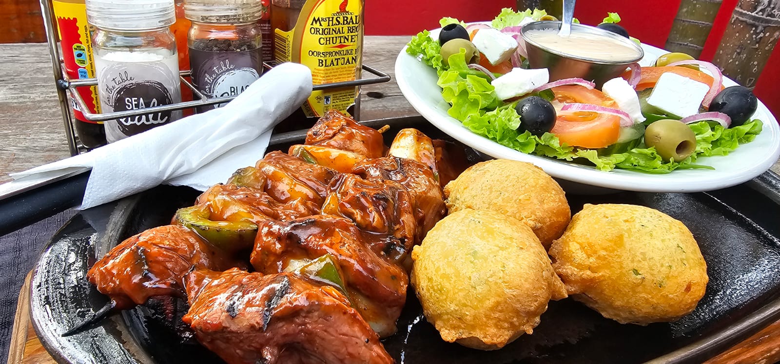 Restaurant food at Golden Pillow